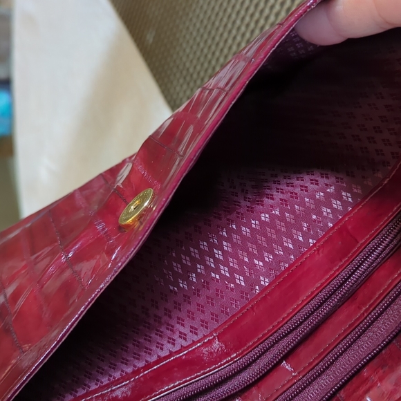 Vintage Red eelskin clutch - Picture 10 of 14